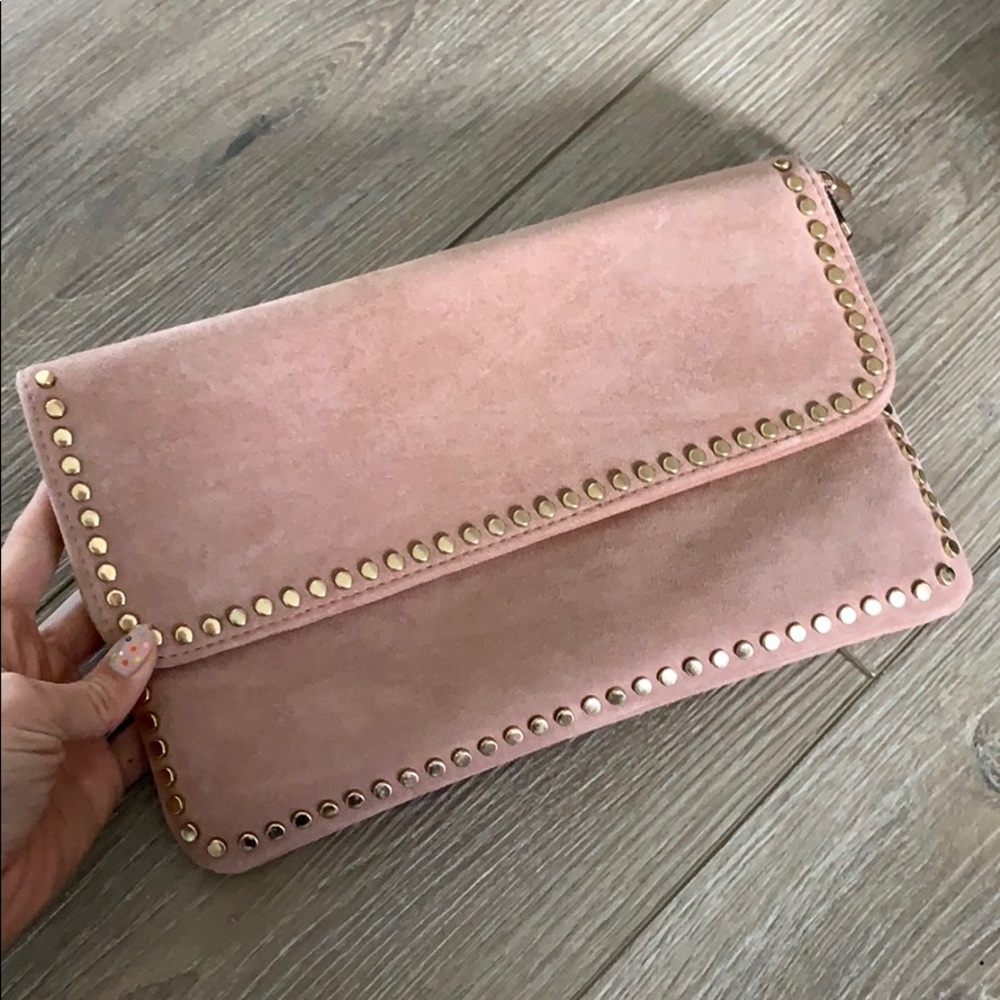 SUADE ROSE PURSE - Picture 1 of 7